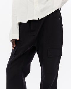 Relaxed Cargo Pant, Black
