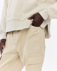 Relaxed Cargo Pant, Ecru