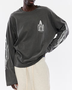 Cathedral T-Shirt, Faded Black