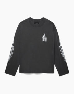 Cathedral T-Shirt, Faded Black