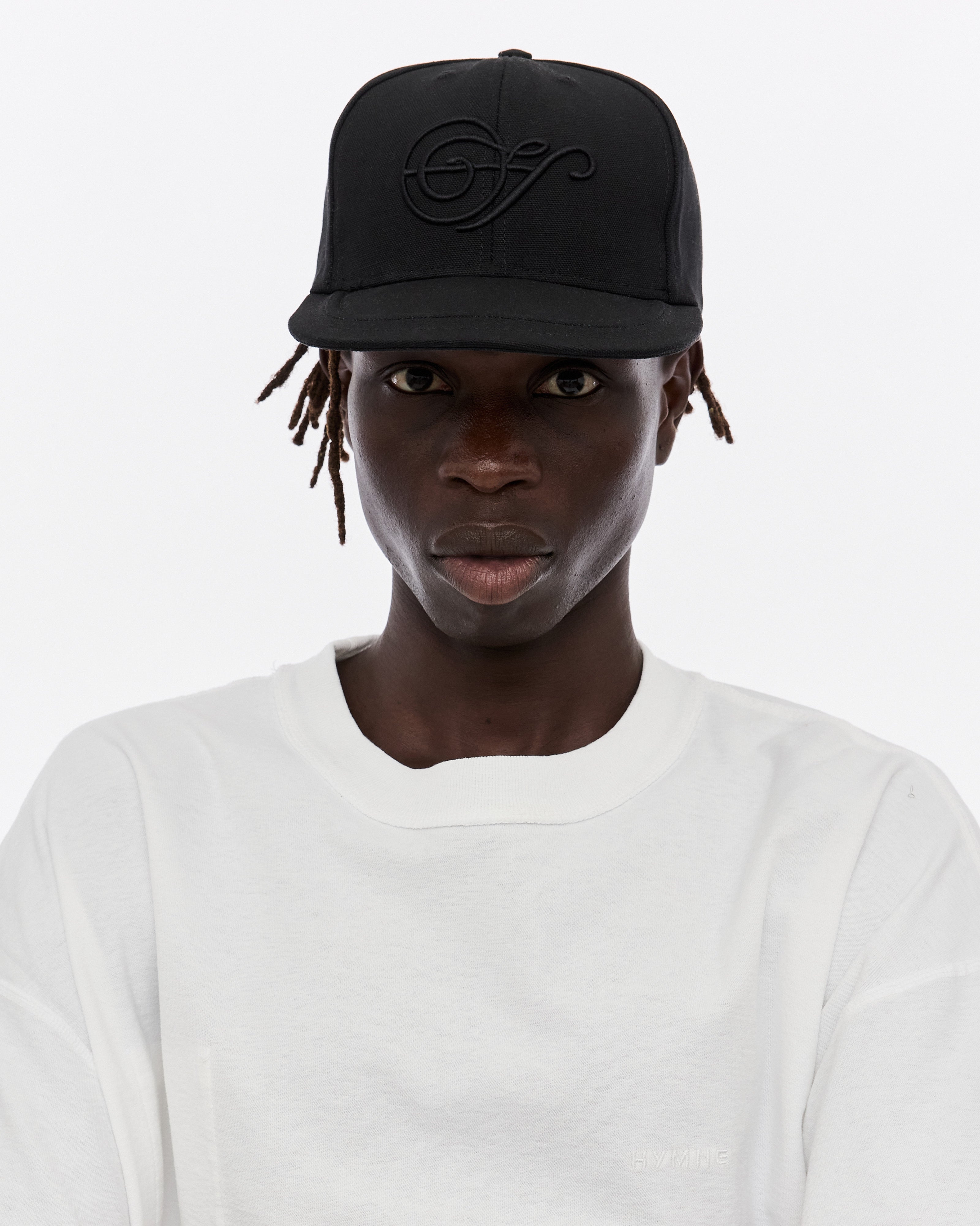 Note Logo Structured Cap, Black