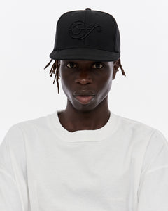 Note Logo Structured Cap, Black