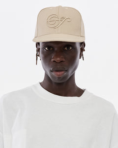 Note Logo Structured Cap, Taupe