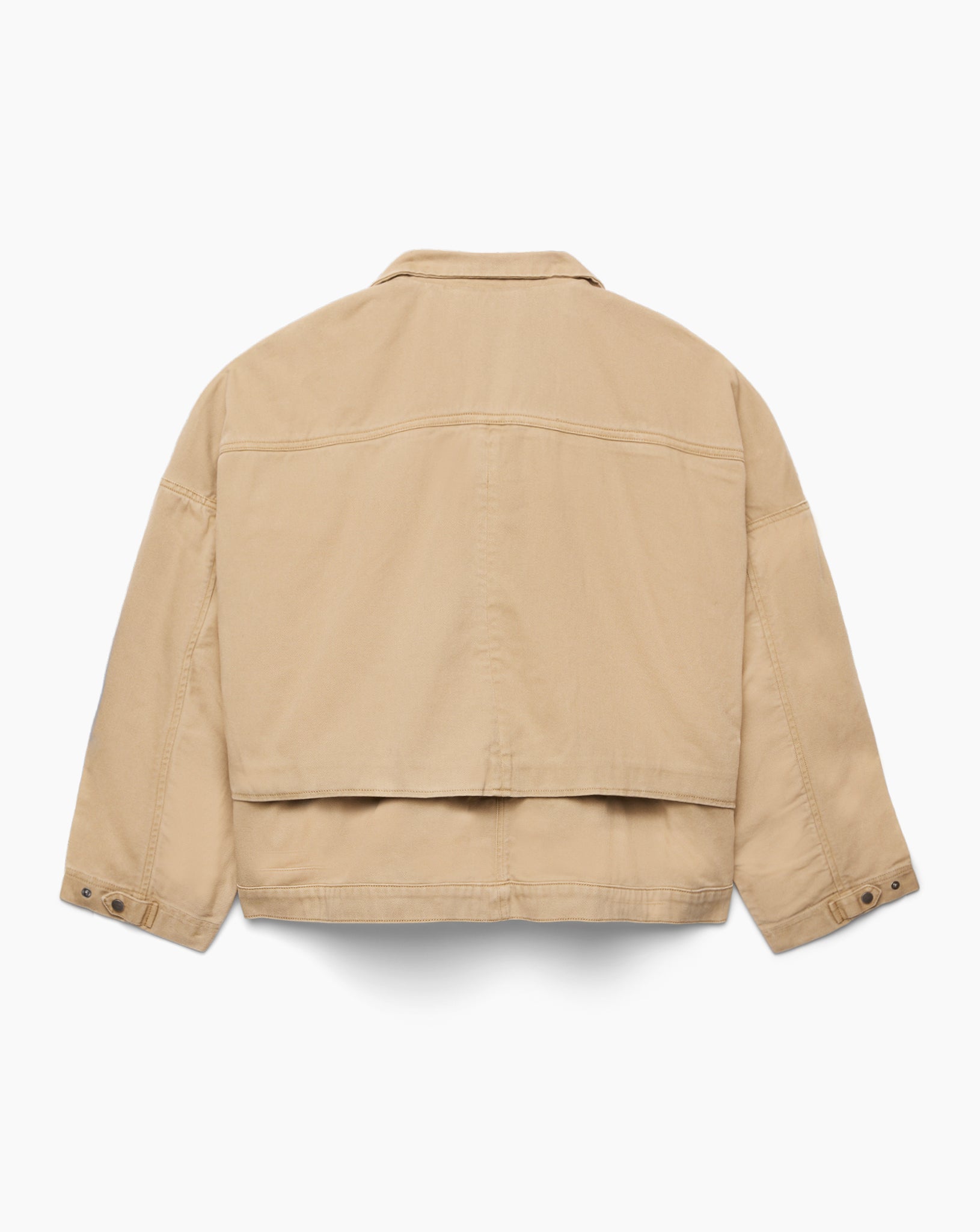 Oversized Short Coat, Tan