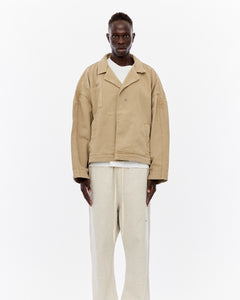 Oversized Short Coat, Tan